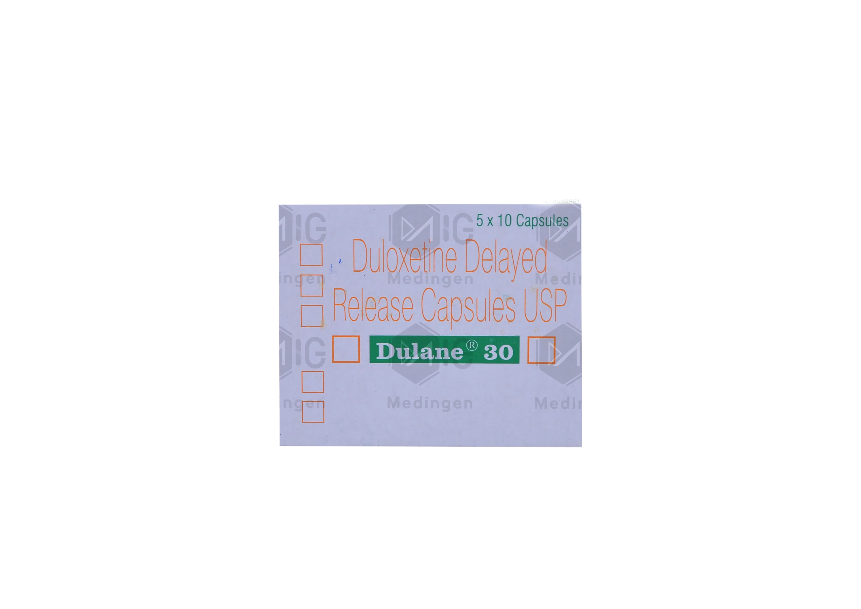DULANE 30MG DR CAPSULES 